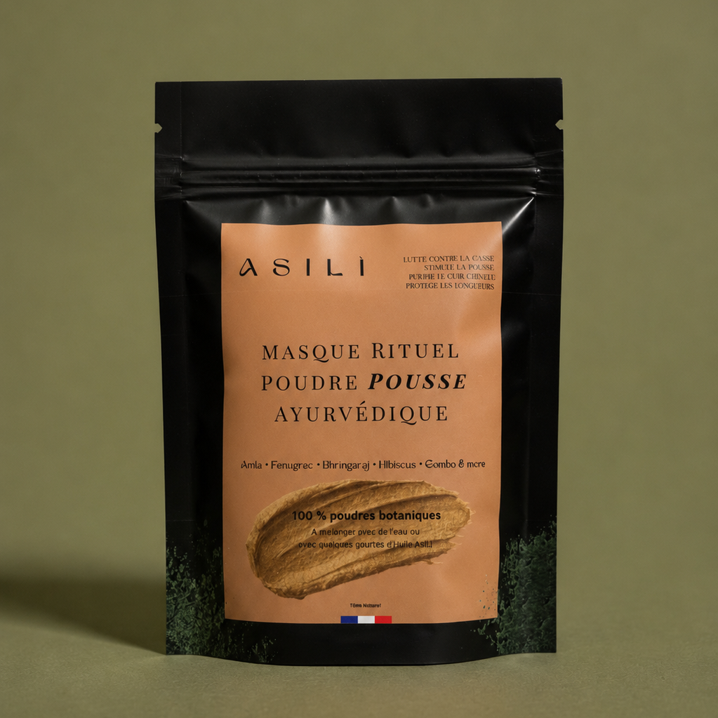 Masque Poudres Ayurvédiques Asilì | Soin Profond Cheveux Crépus