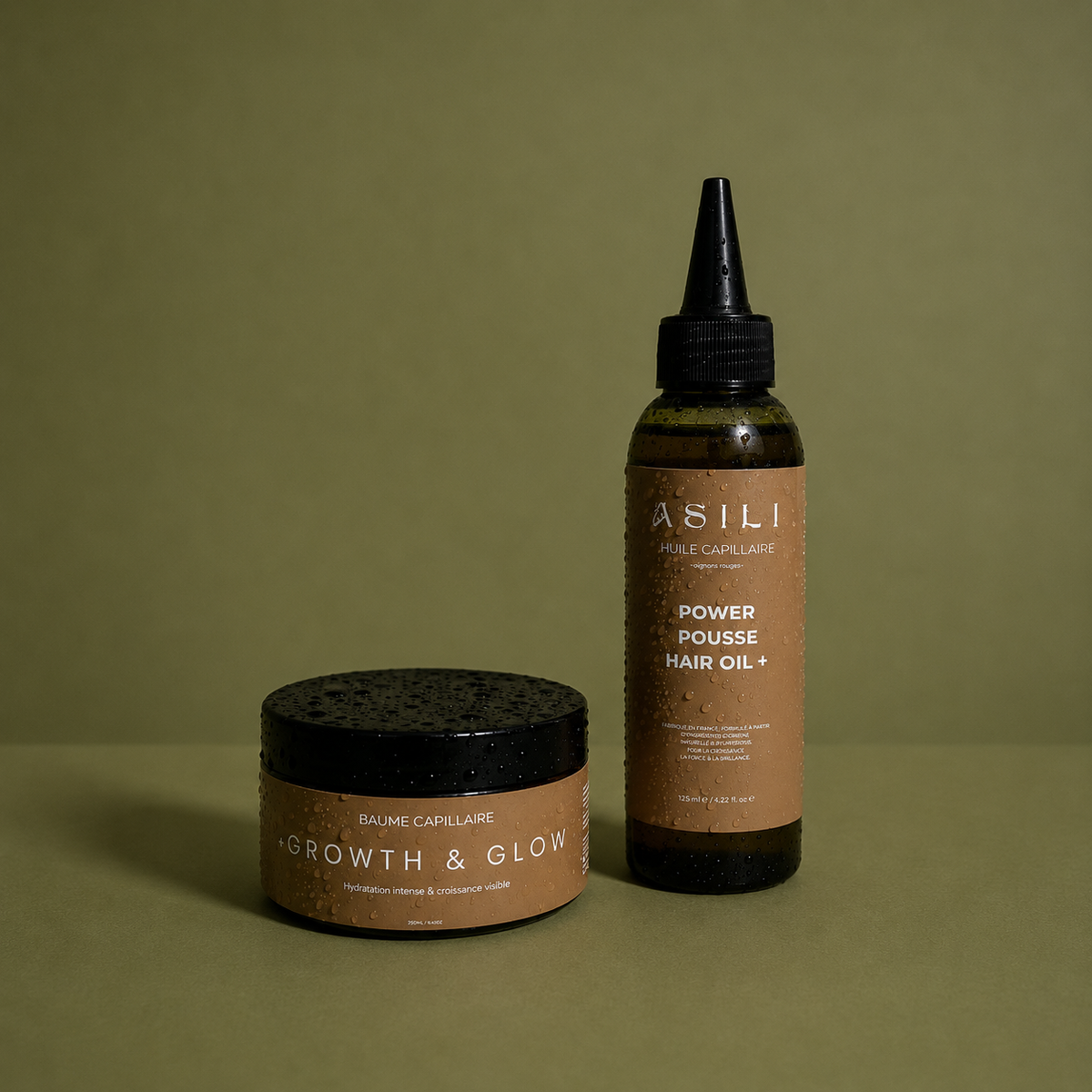 Duo Huile & Baume Pousse Asilì | Routine Croissance Cheveux Crépus
