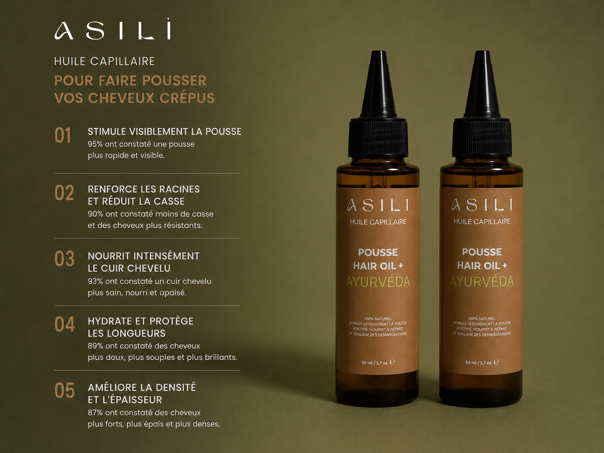 Duo Huile Ayurvédique Croissance Asilì | 2 × 50 ml