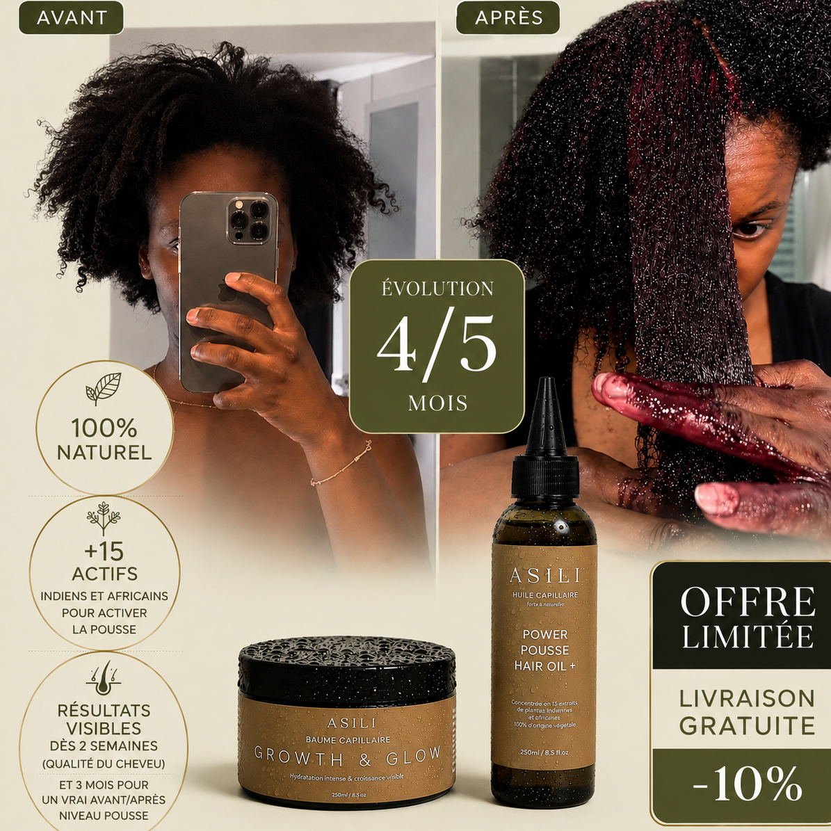 Routine Pousse Intense Asilì 3 Mois